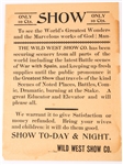 WILD WEST SHOW IMAGE & EPHEMERA CABINET CARD CDV & MORE