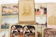 US NAVY SPAN-AM WAR IMAGES - CABINET & STEREOVIEW CARDS