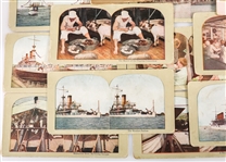 US NAVY SPAN-AM WAR IMAGES - CABINET & STEREOVIEW CARDS