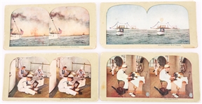 US NAVY SPAN-AM WAR IMAGES - CABINET & STEREOVIEW CARDS