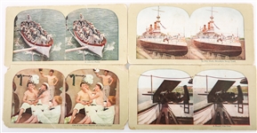 US NAVY SPAN-AM WAR IMAGES - CABINET & STEREOVIEW CARDS