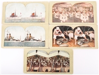 US NAVY SPAN-AM WAR IMAGES - CABINET & STEREOVIEW CARDS