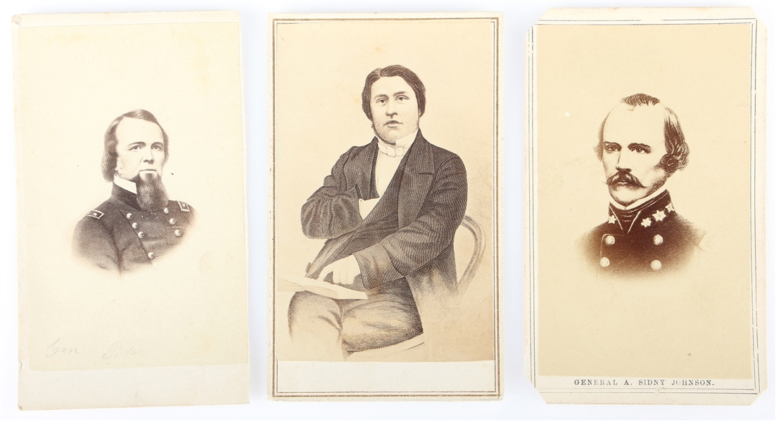 CARTE DE VISITES CDV CIVIL WAR NOTABLE FIGURES