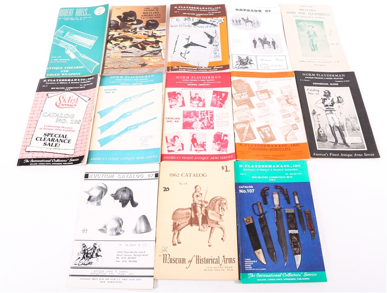 MID TO LATE 20TH C. AUCTION & ANTIQUE FIREARM CATALOGS