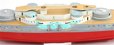CUSTOM BUILT BATTLESHIP USS OREGON SHIP MODEL, PARTS & PLANS