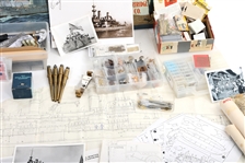 CUSTOM BUILT BATTLESHIP USS OREGON SHIP MODEL, PARTS & PLANS