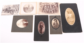 EARLY 20TH C. CABINET CARDS - GROUP & SINGLE PORTRAITS
