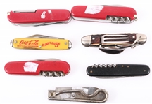 FOLDING POCKET KNIVES - LOT OF 7