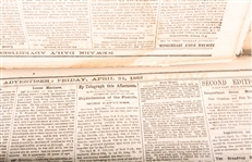 CIVIL WAR ERA NEWARK DAILY ADVERTISER PERIODICALS