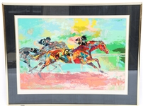 LEROY NEIMAN SIGNED RACE OF THE YEAR FRAMED SERIGRAPH