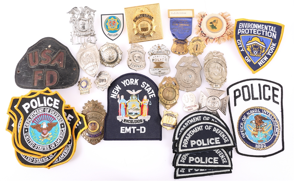 US POLICE & FIREFIGHTER BADGES & PATCHES