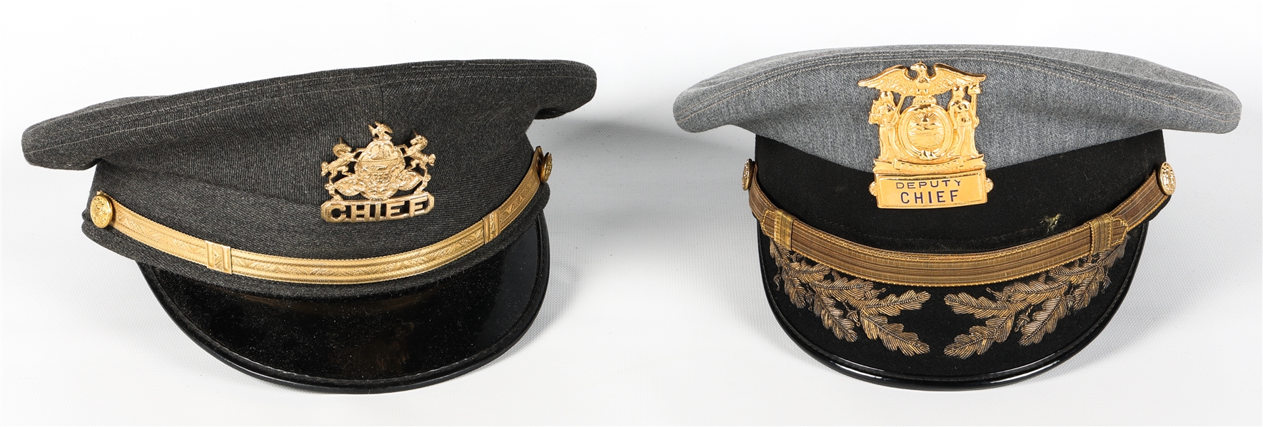 US POLICE CHIEF & DEPUTY CHIEF DRESS HATS