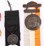 BROTHERHOOD RAILROAD TRAINMEN, FIREMAN BADGES & RIBBONS