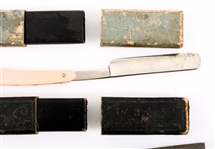 SHAVING GROUPING - STRAIGHT RAZORS & SAFETY RAZOR 