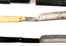 SHAVING GROUPING - STRAIGHT RAZORS & SAFETY RAZOR 