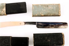 SHAVING GROUPING - STRAIGHT RAZORS & SAFETY RAZOR 