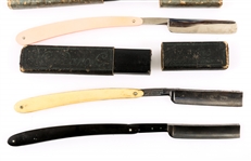 SHAVING GROUPING - STRAIGHT RAZORS & SAFETY RAZOR 