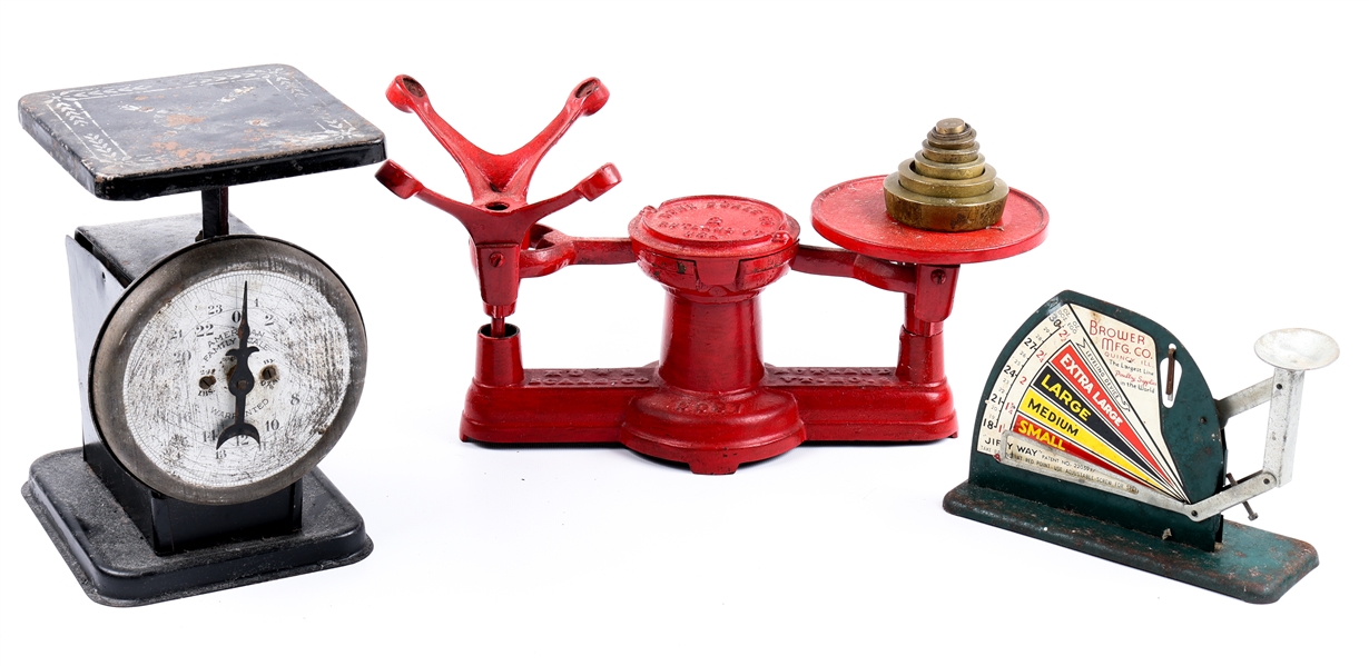 20TH C. SCALES - BROWER, HOWE & MORE