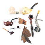 SMOKING PIPES & BOWLS - WOOD & MEERSCHAUM 