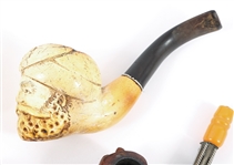 SMOKING PIPES & BOWLS - WOOD & MEERSCHAUM 