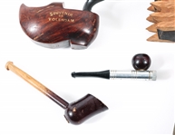 SMOKING PIPES & BOWLS - WOOD & MEERSCHAUM 