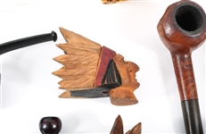 SMOKING PIPES & BOWLS - WOOD & MEERSCHAUM 