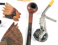 SMOKING PIPES & BOWLS - WOOD & MEERSCHAUM 