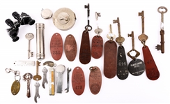 POCKET RULES, BINOCULARS, KEYS, SOUVENIR TAGS & MORE