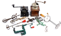 LATE 19TH & EARLY 20TH C. KITCHEN HAND TOOLS 