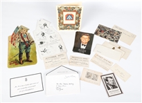 19th & EARLY 20TH C. EPHEMERA - POSTCARDS, TRADE CARDS