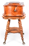 REGINA MUSIC BOX PLAYER WITH MATCHING TABLE STAND