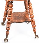 REGINA MUSIC BOX PLAYER WITH MATCHING TABLE STAND
