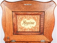 REGINA MUSIC BOX PLAYER WITH MATCHING TABLE STAND