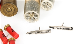 WINCHESTER SALESMAN DUMMY AMMUNITION, PINS & MORE