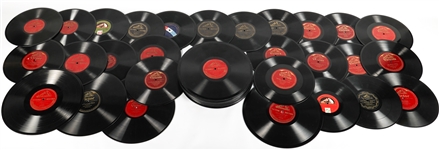 EARLY 20TH C. VICTOR 10" & 12" 78 RPM DISC RECORDS 