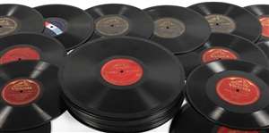 EARLY 20TH C. VICTOR 10 & 12 78 RPM DISC RECORDS 