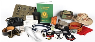 US MILITARY GEAR - CANTEEN, HATS, BAG, GOGGLES & MORE
