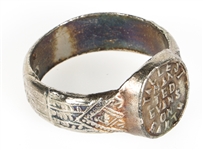 TED EVANS TALLEST MAN ON EARTH CIRCUS SOUVENIR RING