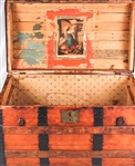 EARLY 20TH C. WOODEN STEAMER TRUNK