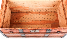 EARLY 20TH C. WOODEN STEAMER TRUNK