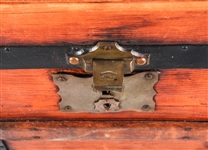 EARLY 20TH C. WOODEN STEAMER TRUNK