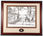 JOE BELT BOBBY BOWDEN SIGNED VICTORY IN THE SWAMP PRINT