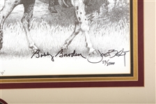JOE BELT BOBBY BOWDEN SIGNED VICTORY IN THE SWAMP PRINT