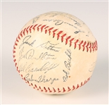 1954 MILWAUKEE BRAVES SIGNED BASEBALL