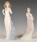 LLADRO PORCELAIN FIGURINES ANTICIPATION & MILANESE LADY