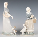 LLADRO PORCELAIN FIGURINES - LOT OF TWO
