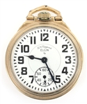MID 20TH C. ELGIN BW RAYMOND GOLD FILLED POCKET WATCH