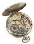 EARLY 20TH C. ELGIN WHITE GOLD FILLED CASE POCKET WATCH