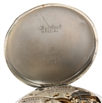 EARLY 20TH C. ELGIN WHITE GOLD FILLED CASE POCKET WATCH