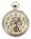 EARLY 20TH C. ELGIN WHITE GOLD FILLED CASE POCKET WATCH
